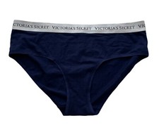 Victoria's Secret Nwt Blue Logo Band Cotton Blend Hiphugger Panty XL