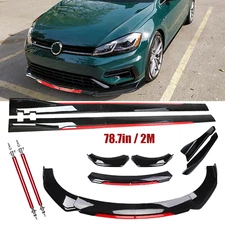 For Kia Optima K5 Forte Front Bumper Lip Spoiler Splitter Side Skirt Body Kit