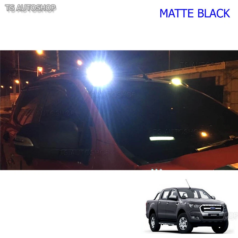 Light Leds Cap Front Roof Spoiler For Ford Ranger T6 Mk2 Wildtrak Ute 2012 2016 - Image 2 of 4