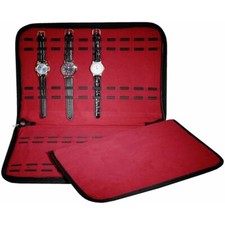 Portaorologi da viaggio Astuccio Scatola per 20 - 40 orologi in eco pelle
