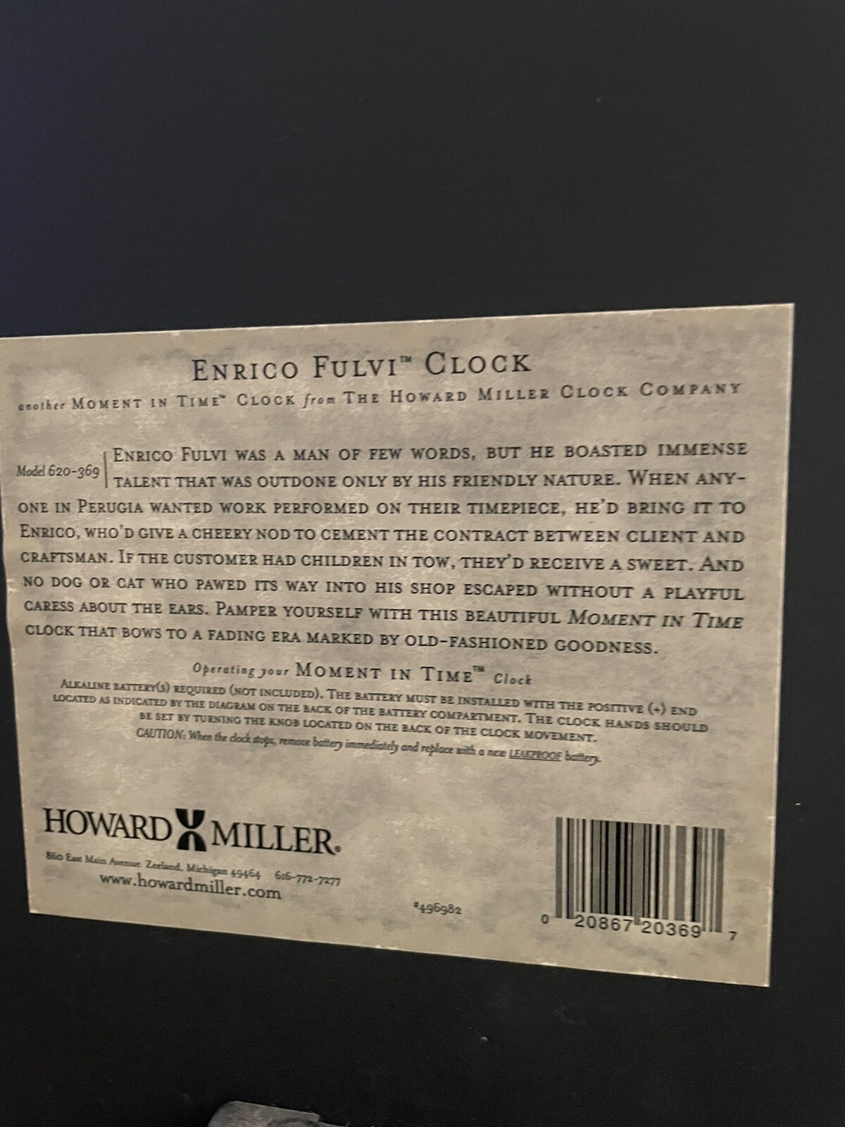 Howard Miller Wall Clock eBay