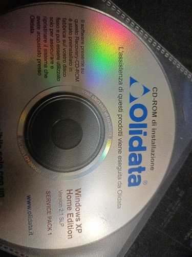 DVD RECOVERY Windows XP Home Italian Language with Memory | eBay
