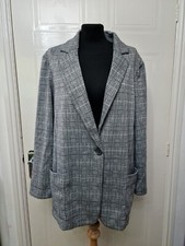 Max Studio Womens Blazer Jacket Size Xxl Grey Black New