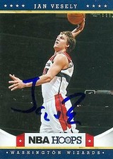 Jan Vesley autographed Basketball Card 2012 Panini Hoops #227 Rookie Season