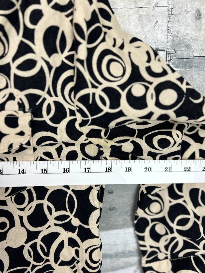 David Brooks Women’s Medium Linen Blend V Neck 3/4 Sleeve Blouse - Image 4 of 4