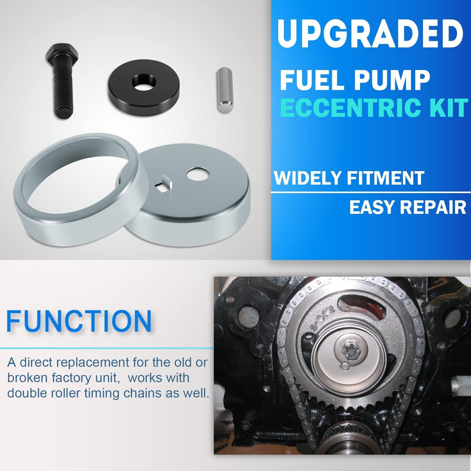 Mechanical Fuel Pump Eccentric Kit For SBF Ford 289 302 351W 5.0 BBF