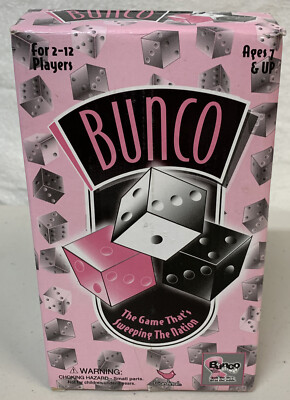 Cardinal Games  Bunco Game in Pink Collectors Box Complete U2