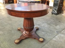 Tavolo Rotondo Carlo X in ciliegio - Restaurato (in corso d'opera)