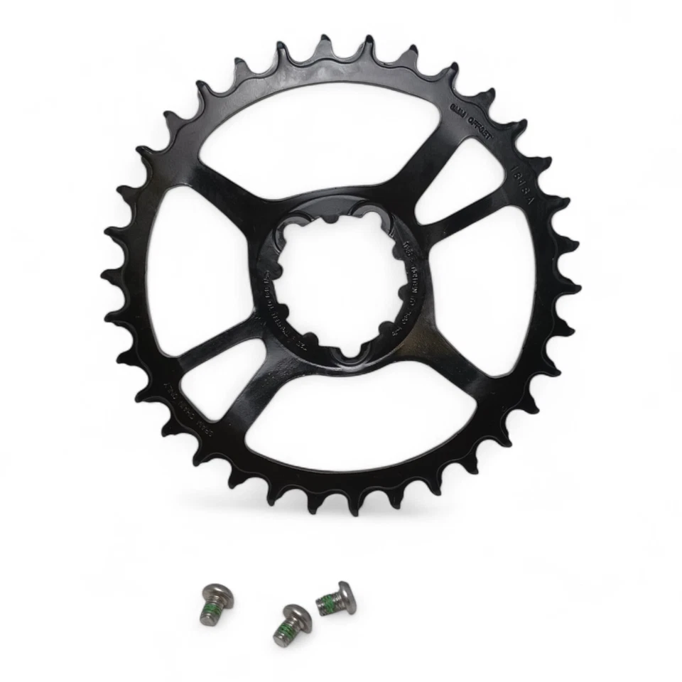 Plato Sram Eagle 34T 6mm offset negro montaje directo Foto 2 de 4