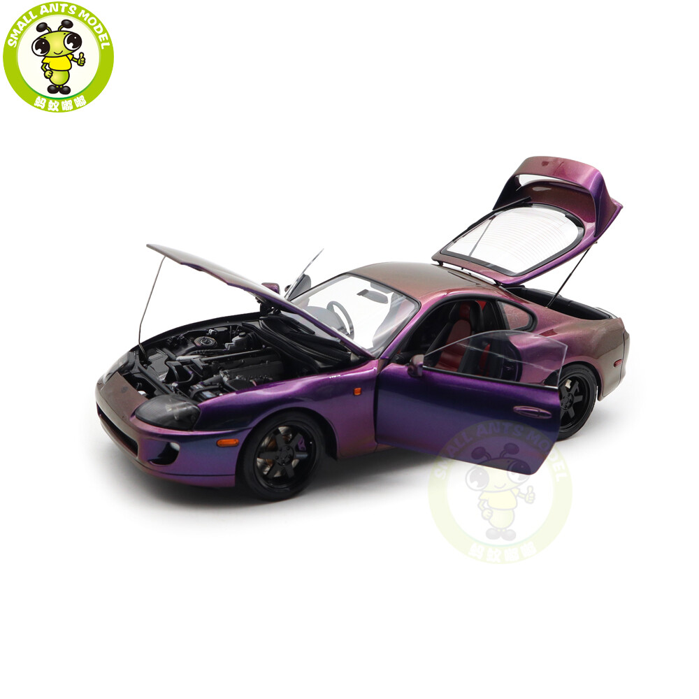 1/18 Whelart Toyota Supra A80 RHD Purple Diecast Model Car