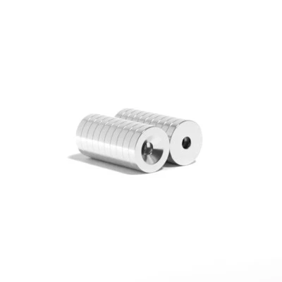 MAGNET STORE LIMITED Neodymium Countersunk Disc Magnets 10mm x 2mm x (3mm hole) N42 Strong Earth DIY