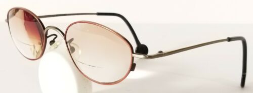 LA Eyeworks "Maude" montatura occhiali da vista vintage rosso/ottone antico metallo RX 48□20-140 - Foto 2 di 12