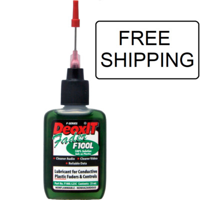 New Stock Caig F100L-L25C  DeoxIT  Fader Needle Dispenser, 25mL - 100% Solution 