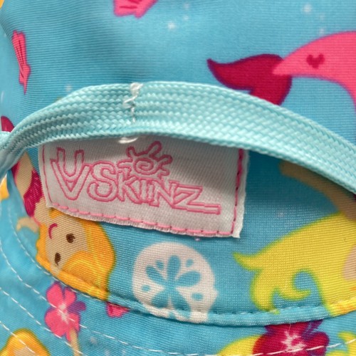 UV Skinz Hat Girls little kids sz Reversible Sunhat Pink / Blue with Mermaids - Picture 2 of 14