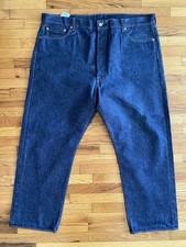 Rare Size 46x30 Levi's 501 Shrink-to-Fit Jeans -Blue Button Never Used