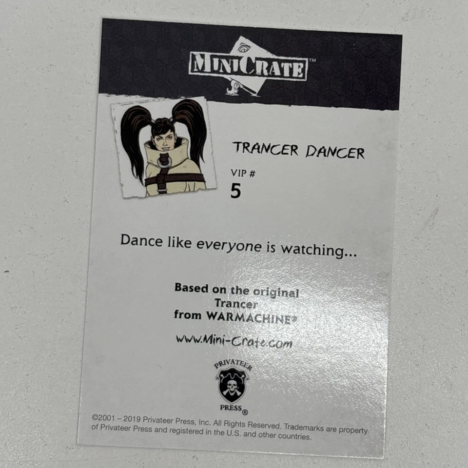 Warmachine Hordes Mini Cajón VIP 5 Bailarín Tranciller 26 Lil' Fenris Prensa Privada Foto 3 de 4
