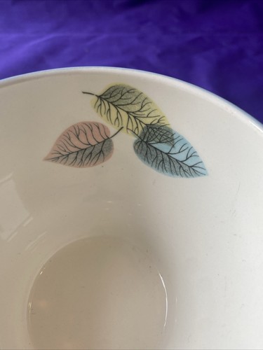 Vintage Wedgwood Seander Barlaston England Blue Sugar Bowl Leaves Design - Picture 3 of 7