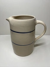 Marshall Pottery TX Stoneware Pitcher By Master Potter Tommy Humphries 9" Tall