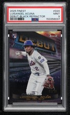 2025 Finest Debut Black Refractor 1/10 Luisangel Acuna PSA 9 MINT Rookie RC
