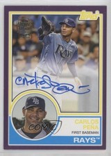 2022 Topps Archives 1983 Fan Favorites Purple 135/150 Carlos Pena Peña Auto 10lj
