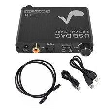 Aluminium Alloy 24-Bit 192 kHz Optical Digital To Analog Audio Converter Adapter