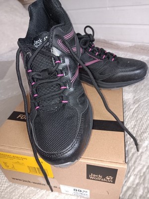 Jack Wolfskin Cloud Striker,Damensneaker, 37, Neu, Schwarz,  Pink