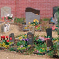 ZubehöR FüR Friedhof TT Gauge Busch 8924 Busch 8924 Bausatz Unmontiert