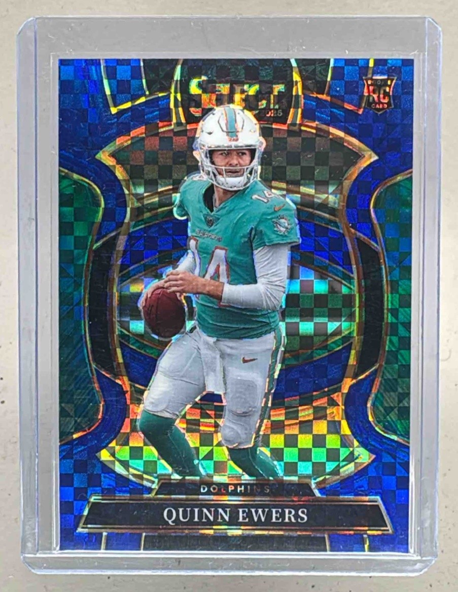 Quinn Ewers 2025 Panini Select #82 Blue Prizm Concourse Rookie RC /249