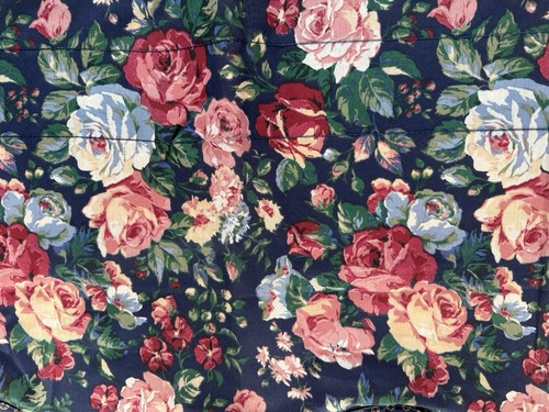 New JC Penney Floral Scallop Valance 86”X21” Pink Roses Blue Beige Green HV2 - Picture 5 of 12