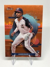 2025 Topps Finest - Uncommon Darren Baker #156 Orange Refractor /20 (RC)