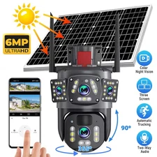 3 Lens Security Camera Outdoor WIFI Smart Home 6MP HD Wireless IP Camera V380Pro