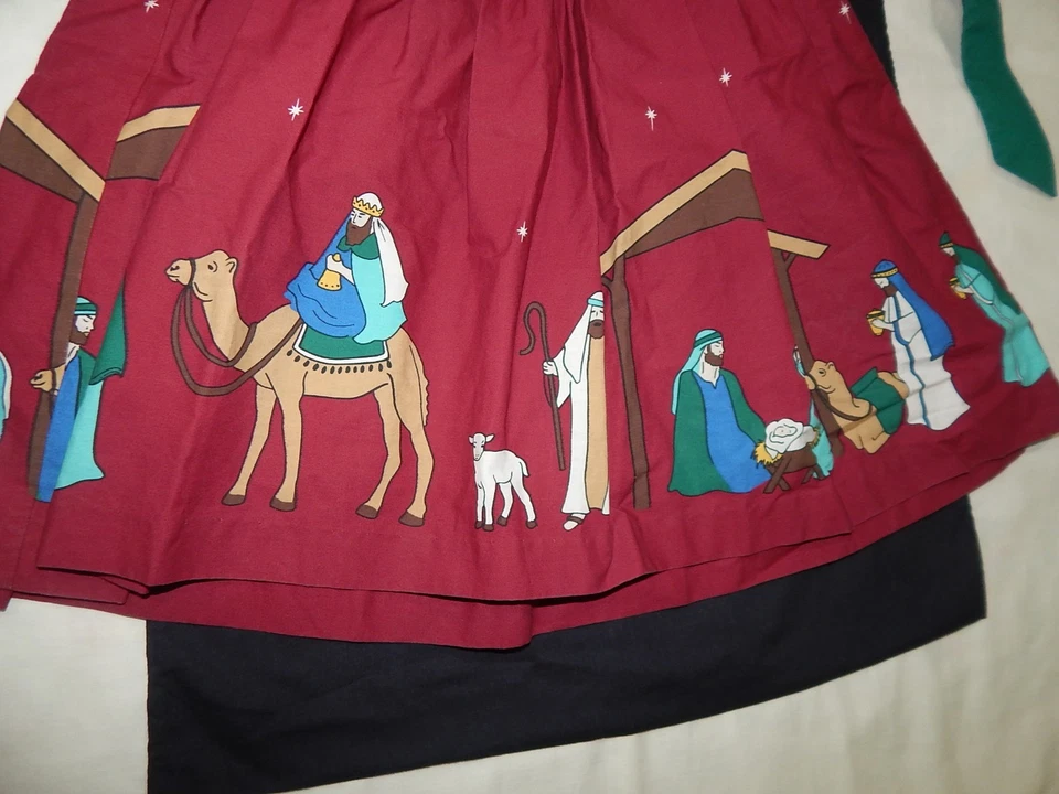 Vestido Boutique Eleanor Rose Niñas 5/6 Navidad Desfile Pesebre ADORABLE DIFÍCIL DE ENCONTRAR Foto 3 de 4