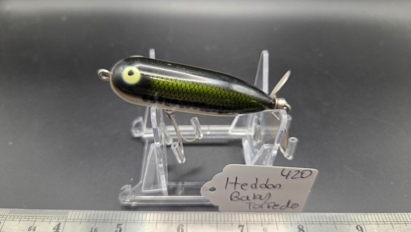 Lot 420    Heddon Baby Torpedo Vintage Lure Green Scales