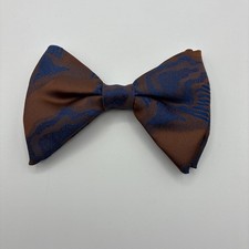 Vintage Brown  Navy Royal Rust Resistant Bowtie Clip On Vibe