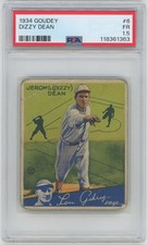 1934 Goudey 6 Dizzy Dean PSA 1.5 718888