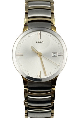 Rado Centrix Quartz Silver Dial Two Tone Stainless Steel Men's Watch 11509313