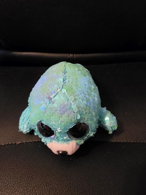 TY Flippables WAVES the Seal Beanie Boos Color Changing Sequin Bean Plush
