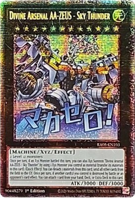 Divine Arsenal AA-ZEUS - Sky Thunder - RA05-EN103 - Starlight Rare - 1st Edition