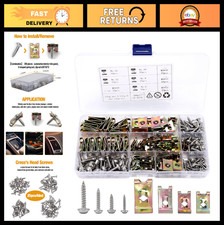 100PCS Automotive U-Clips  Nuts Assortment for Car Interior Trim Fasteners