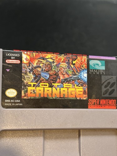 Total Carnage (SNES) GETESTET UND FUNKTIONSFÄHIG - Bild 6 von 7