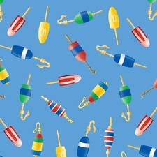 Sail Away Cotton Fabric Benartex Beach Buoy Summer Sold By The Yard