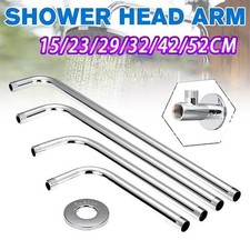 15cm Stainless Steel Shower Head Extension Angled Shower Arm Extra Pipe Bathroom