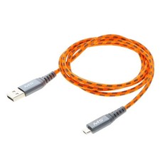 MobileSpec MBSHV0413 Hi-Vis 4 ft. Micro Cable - Orange
