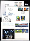 / ISLE OF MAN, SAN MARINO, YUGOSLAVIA 1988 - 4 FDC - CEPT, SPACE, TRANSPORTATION