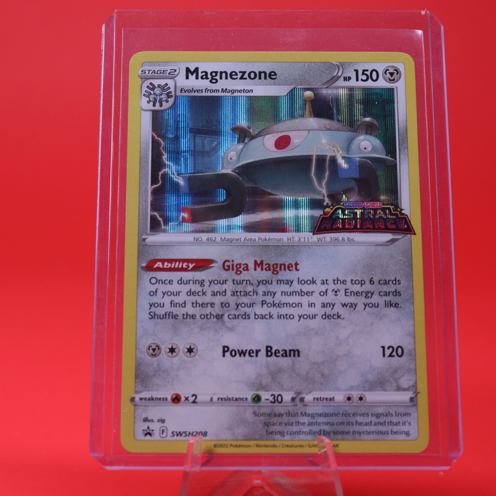 Pokémon TCG Sword & Shield Black Star Promo SWSH208 Magnezone