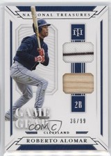 2019 National Treasures Game Gear Materials Trios 36/99 Roberto Alomar HOF 1t3