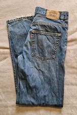Levi’s 527 Bootcut Jeans Mens W36 L34 Blue Denim Distressed Rip Vintage 