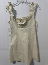 Urban Outfitters Lace Up Dress Ivory Small New With Tag