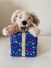 Folkmanis Puppets Puppy Dog in Blue Gift Box