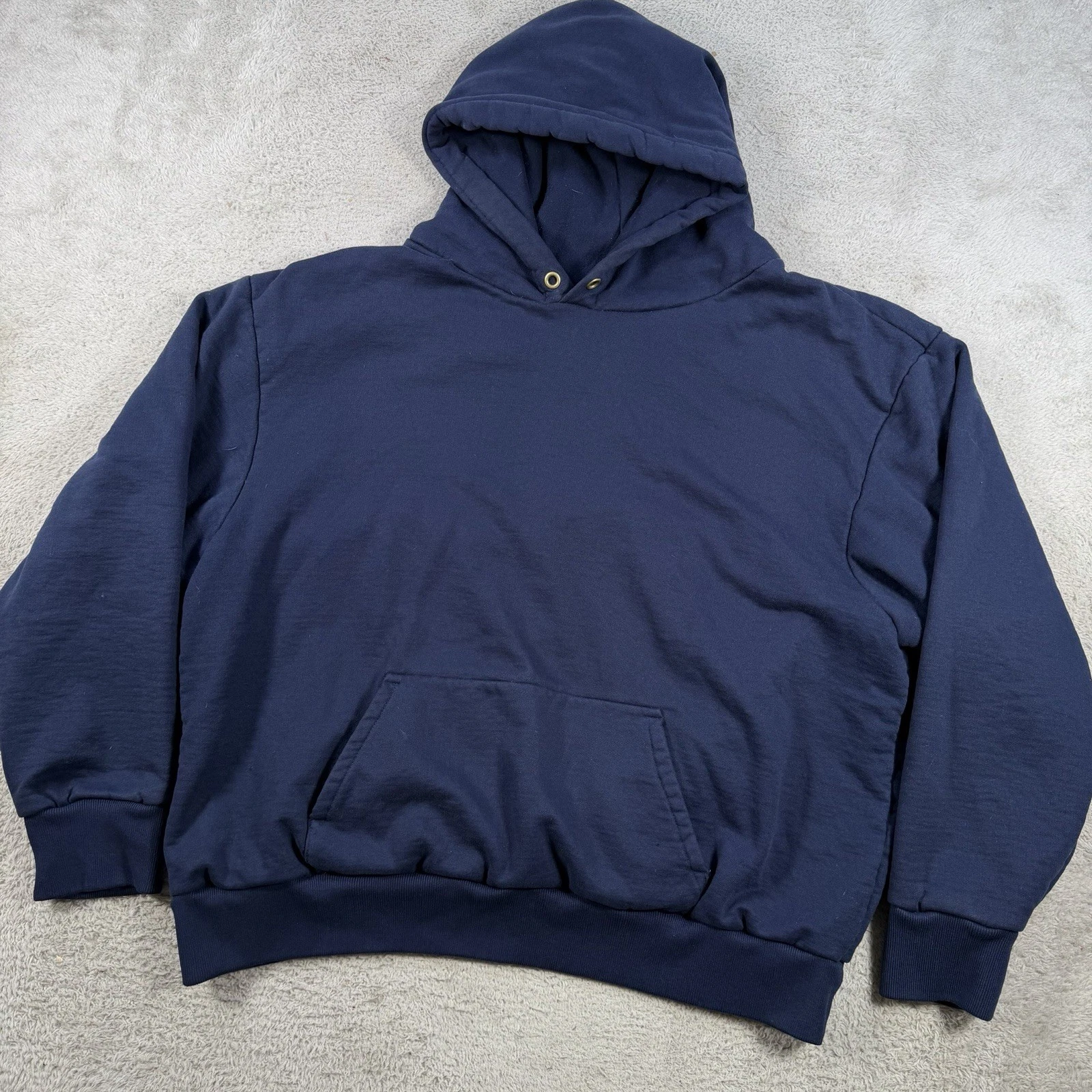 Vintage Camber Hoodie Men XL Navy Thermal Waffle Lined Pullover Made USA Blank
Opens in a new window